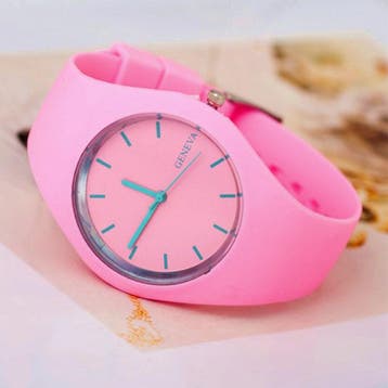 Jelly Horloge Unisex - Kwarts Uurwerk Silicoon Bandje Wit, Verzenden