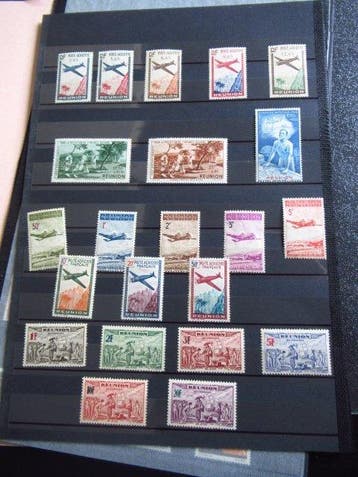 Réunion - Einde van de catalogus, prachtige collectie., Postzegels en Munten, Gestempeld