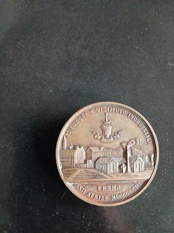 Italie. Medal 1893 - Dono della città di Fermo ai Reali per