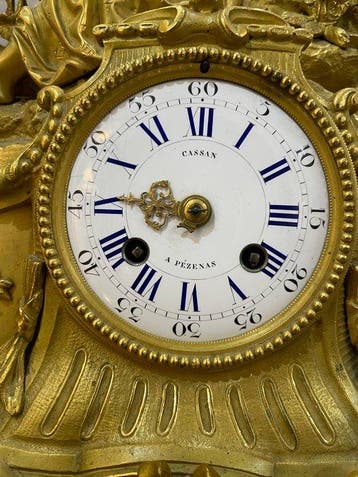 Figurale pendule - Antiek Brons - 1850-1900, Antiquités & Art