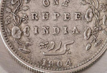 Brits India. Edward VII. 1 Rupee 1904 (Zonder minimumprijs)