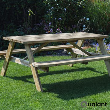 Stevige Picknicktafels | Geimpregneerd | Snelle levering, Verzenden, Nieuw, Inklapbaar
