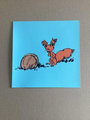 Franquin - 2 Zeefdruk - Robbedoes en Kwabbernoot, Guust