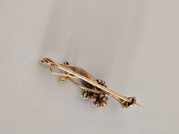 Broche - 14 carats Or jaune - 1.02ct. tw.