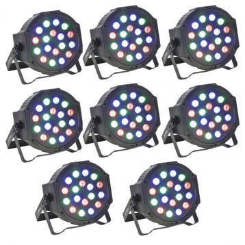 Party Light 8x Party-par181 DMX Gestuurde Led PAR