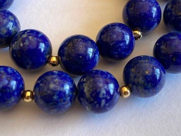 18 carats (750) or - lapis-lazuli - Bracelet