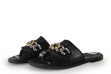 VIA VAI Slippers in maat 37 Zwart, Kleding | Dames, Slippers, Verzenden, Zwart, Zo goed als nieuw