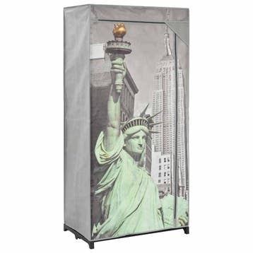 vidaXL Kledingkast New York 75x45x160 cm stof, Verzenden, Nieuw