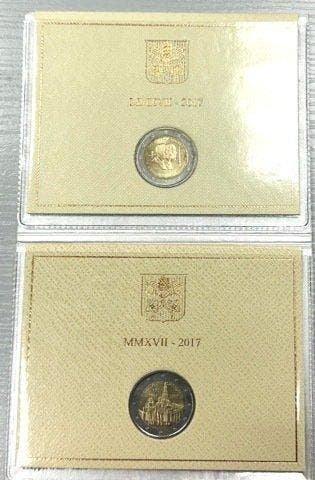 Vatican. 2 Euro 2017 Santi Pietro e Paolo + Fatima (2