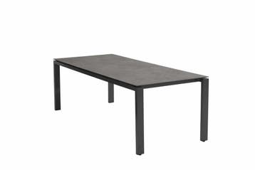 4 Seasons Outdoor Goa tafel HPL tafelblad donker grijs 280, Nieuw