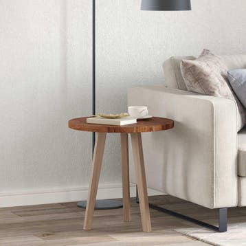 vidaXL Tafelblad Ø 50 x 2,5 cm Rond Massief Eikenhout, Verzenden