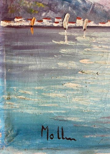 Karl Mollin (1880-1962) - Marine méditerranéenne