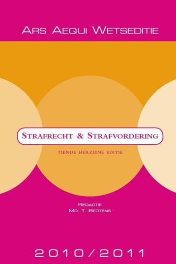 Strafrecht & Strafvordering 2010 - 2011, Boeken, Verzenden, Nieuw