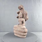 Lopburi School (Cruciale periode) Zandsteen Zeldzame Boeddha