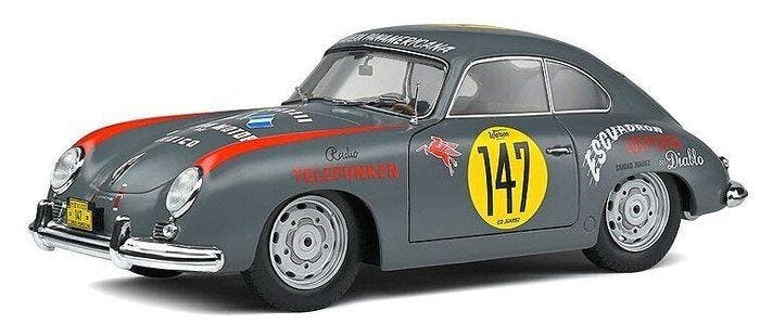 Solido 1:18 - Model sportwagen - Porsche 356 #147 Carrera, Hobby & Loisirs créatifs, Voitures miniatures | 1:5 à 1:12