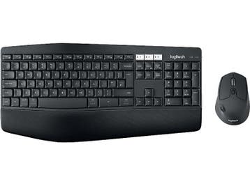 Logitech - Draadloos toetsenbord + muis - Azerty - Zwart, Verzenden, Logitech, Draadloos, Nieuw