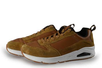 Skechers Sneakers in maat 43 Cognac, Kleding | Heren, Schoenen, Overige kleuren, Verzenden, Zo goed als nieuw, Skechers