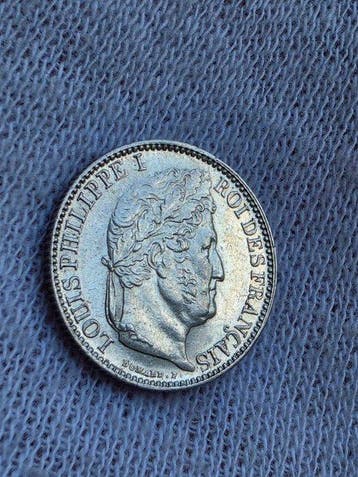 Frankrijk. Louis Philippe I. 1/2 Franc 1845-W, Lille (Zonder