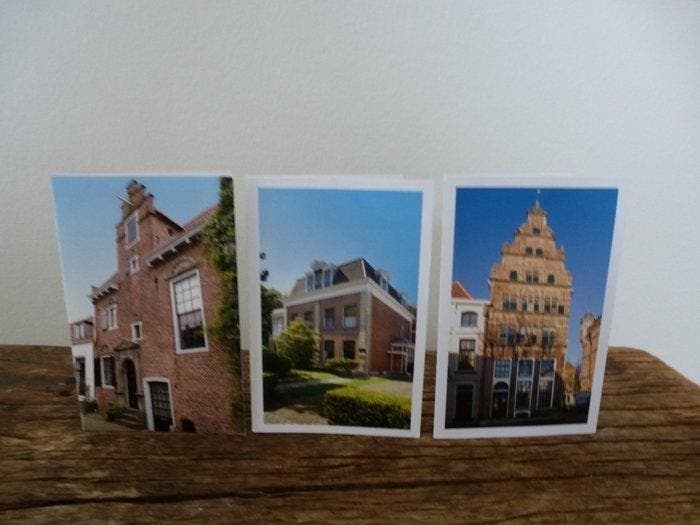 KLM-huisje - Drie KLM/Bols huisjes nr 89, 91 en 92 met, Antiek en Kunst, Antiek | Wandborden en Tegels