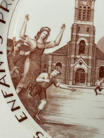 Keramis Boch - Assiette murale - Faïence - Assiette