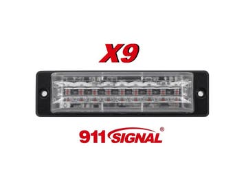 911Signal X9 Led Flitser Hoog Intensiteit Leds ECER65 K2 EMC, Ophalen of Verzenden