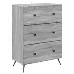 vidaXL Ladekast Grijs sonoma 66 x 34,5 x 90 cm Bewerkt hout, Verzenden