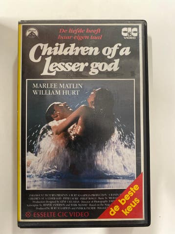 CHILDREN OF A LESSER GOD (EX RENTAL) (VHS), Cd's en Dvd's, Gebruikt