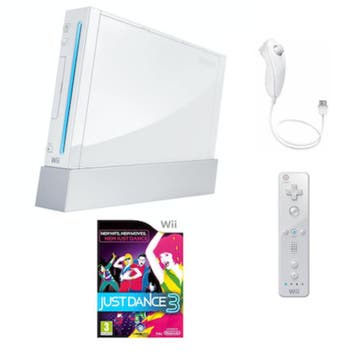 Nintendo Wii Wit + Controller (Just Dance 3 Bundel), Ophalen of Verzenden