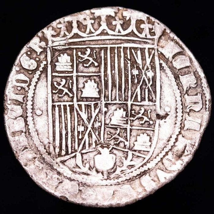 Spanje. Reyes Católicos. Real Acuñado en Granada entre 1506, Postzegels en Munten, Munten | Europa | Niet-Euromunten