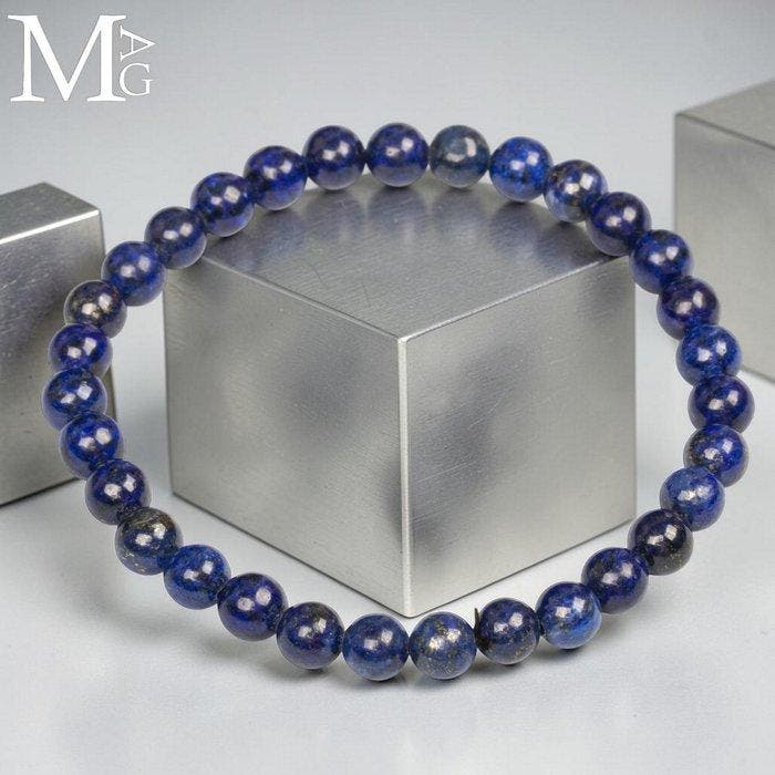 Elastische armband met natuurlijke lapis lazuli kralen – 30, Verzamelen, Dierenverzamelingen
