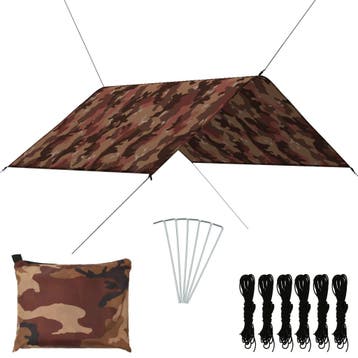 vidaXL Afdekzeil 3x2,85 m camouflage, Tuin en Terras, Verzenden, Nieuw