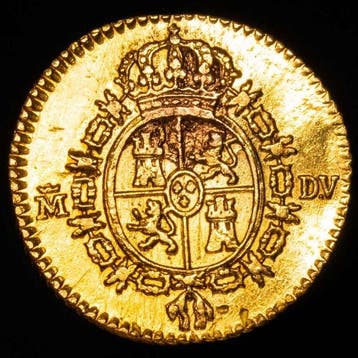 Spanje. Carlos III. Medio Escudo Acuñado en la ceca de