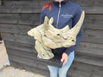 Statue, XL Rhino Head - 44.5 cm - MGO