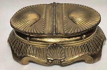 Zonder minimumprijs - Inktpot - Tintero doble - Messing, Verzamelen, Nieuw