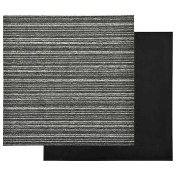 vidaXL Tapijt 20 st Gestreept Antraciet 50 x 50 cm 100%, Huis en Inrichting, Verzenden, Nieuw