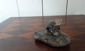 P. Chenet - Figuur - Kikker - Brons, Antiquités & Art