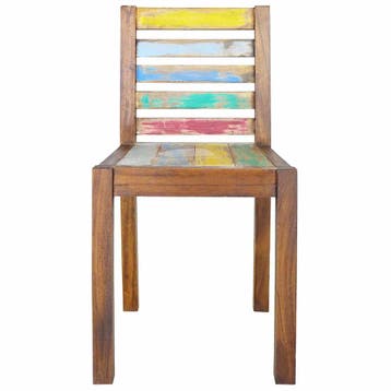 vidaXL Eetkamerstoelen 6 st massief gerecycled hout, Verzenden, Nieuw