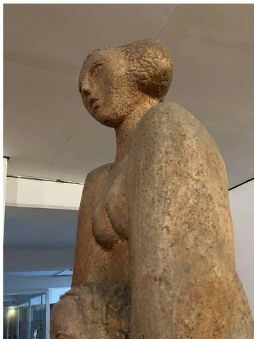 Romano Rui (attr.) - Beeld, Madre con bambino - 180 cm -, Antiek en Kunst