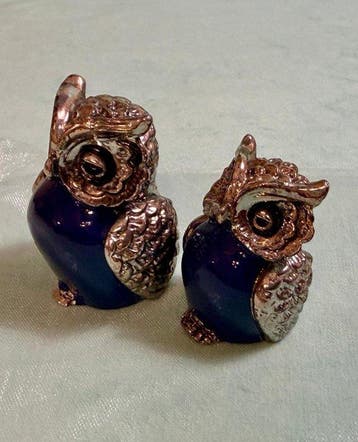 Marchetti Recanati - Beeldje - Finely detailed OWLS Pair