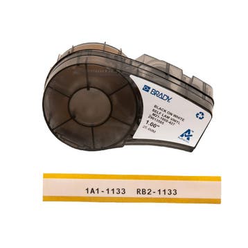 Brady M211 Zelf Lamineren Draadlabel 25.4mm Zwart Wit -, Verzenden, Nieuw