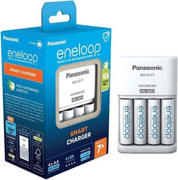 Panasonic Eneloop Oplader + 4x AA 2000 mAh batterijen - B..., Verzenden, Nieuw