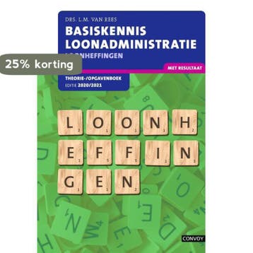 BKL Loonheffingen Theorie-/opgavenboek 2020-2021, Verzenden, Gelezen, L.M. van Rees