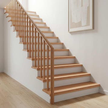 vidaXL Trapmatten 8 st Naturel 80 x 30 x 2 cm Massief, Verzenden