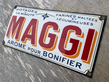 MAGGI - Emaille bord - MAGGI Vintage emaille bord 50 cm