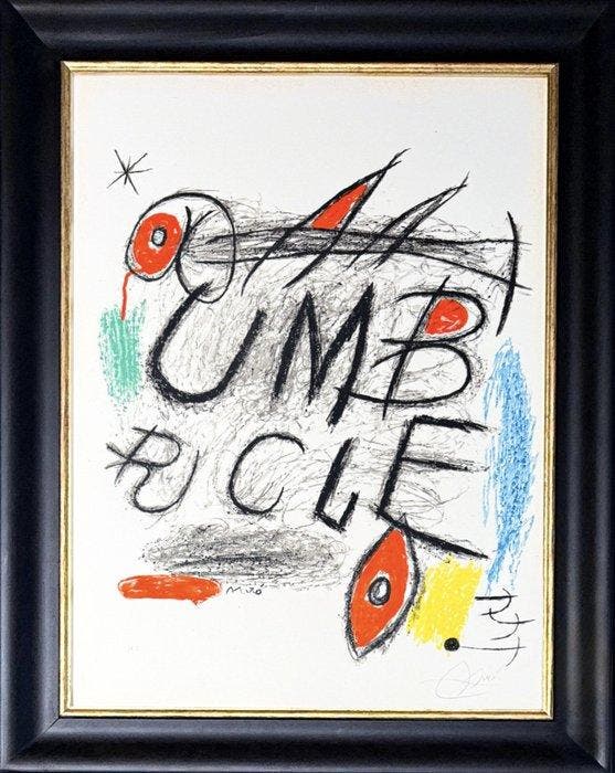 Joan Miro (1893-1983) - Affiche pour le film Umbracle, Antiek en Kunst, Antiek | Overige Antiek