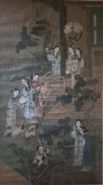 Schilderij op doek - China - Qing Dynastie (1644-1911), Antiek en Kunst