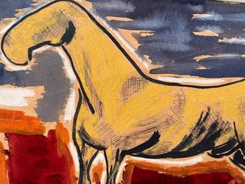 Franse school (XX) - Composition au Cheval datée 1931 -