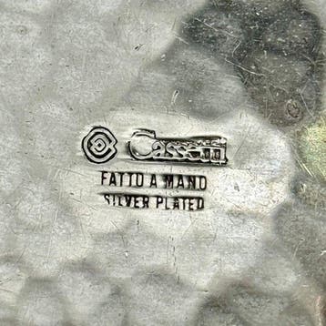 Cassetti Firenze - Kom - Zilveren bord - Ciotola Silver