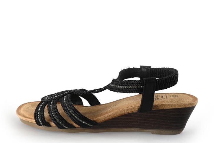 Graceland Sandalen in maat 39 Zwart, Kleding | Dames, Schoenen, Zwart, Zo goed als nieuw, Sandalen of Muiltjes, Verzenden