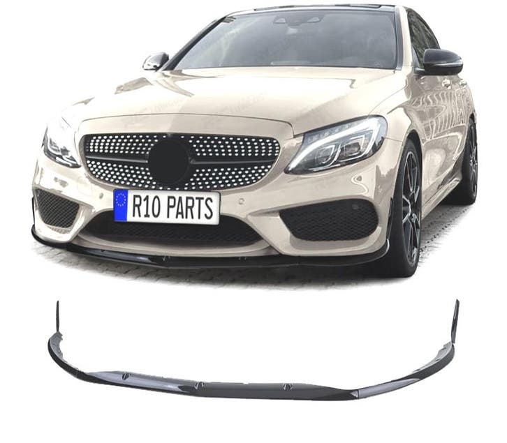 SPOILER LIP POUR MERCEDES CLASSE C W205 S205 14-21 LOOK SPOR, Auto-onderdelen, Carrosserie, Verzenden